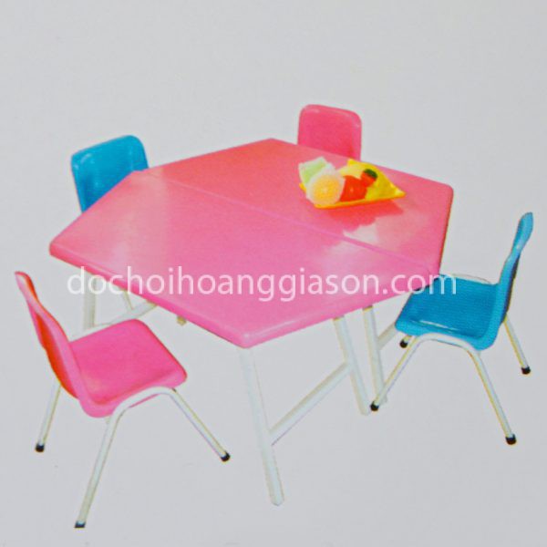 bàn ghế nhựa lục giác