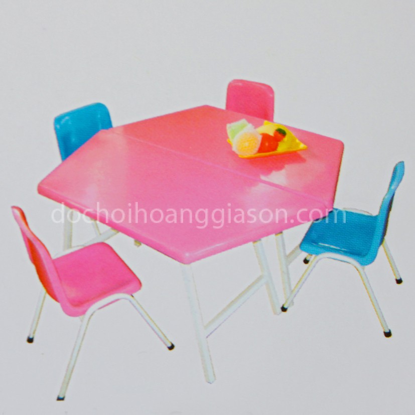 bàn ghế nhựa lục giác